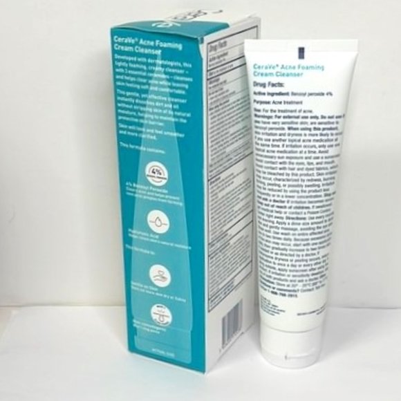 cerave Skincare Cerave Acne Foaming Cream Cleanser 5oz Poshmark